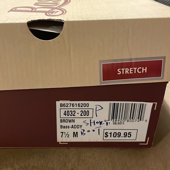 BASS Dark brown ankle boots (unworn) - Picture 4 of 5